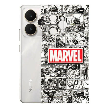 Realme Phone Skins (All Models) - Marvel Comic - 3D Embossed Finish (L-171) Realme 15 5G