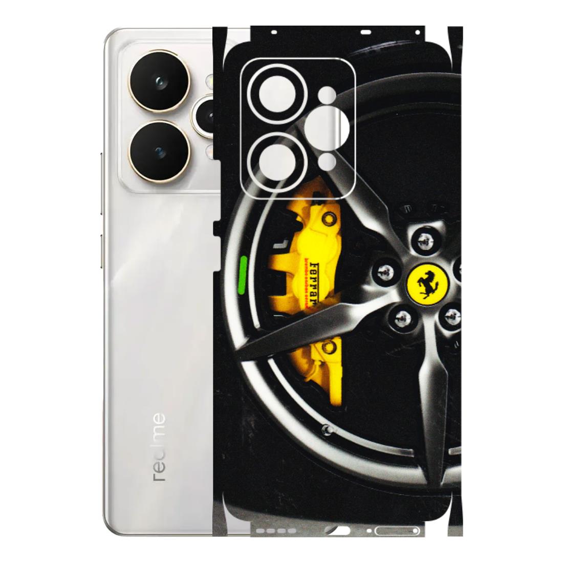 Realme Phone Skins (All Models) - Ferrari Wheel Alloy - 3D Embossed Finish (L-173) Realme 15 5G