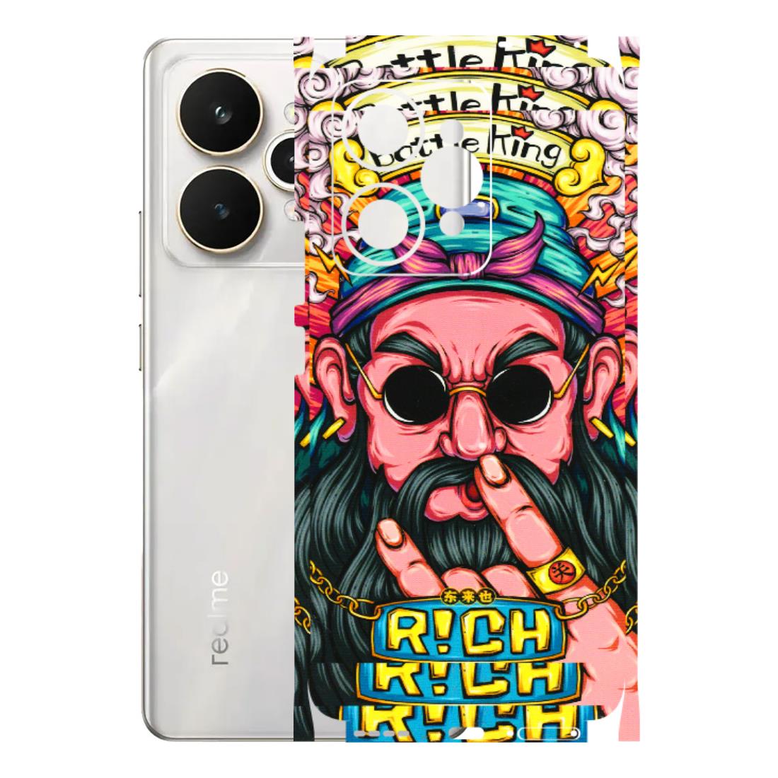 Realme Phone Skins (All Models) - Battle King Dude Face - 3D Embossed Finish (L-178) Realme 15 5G
