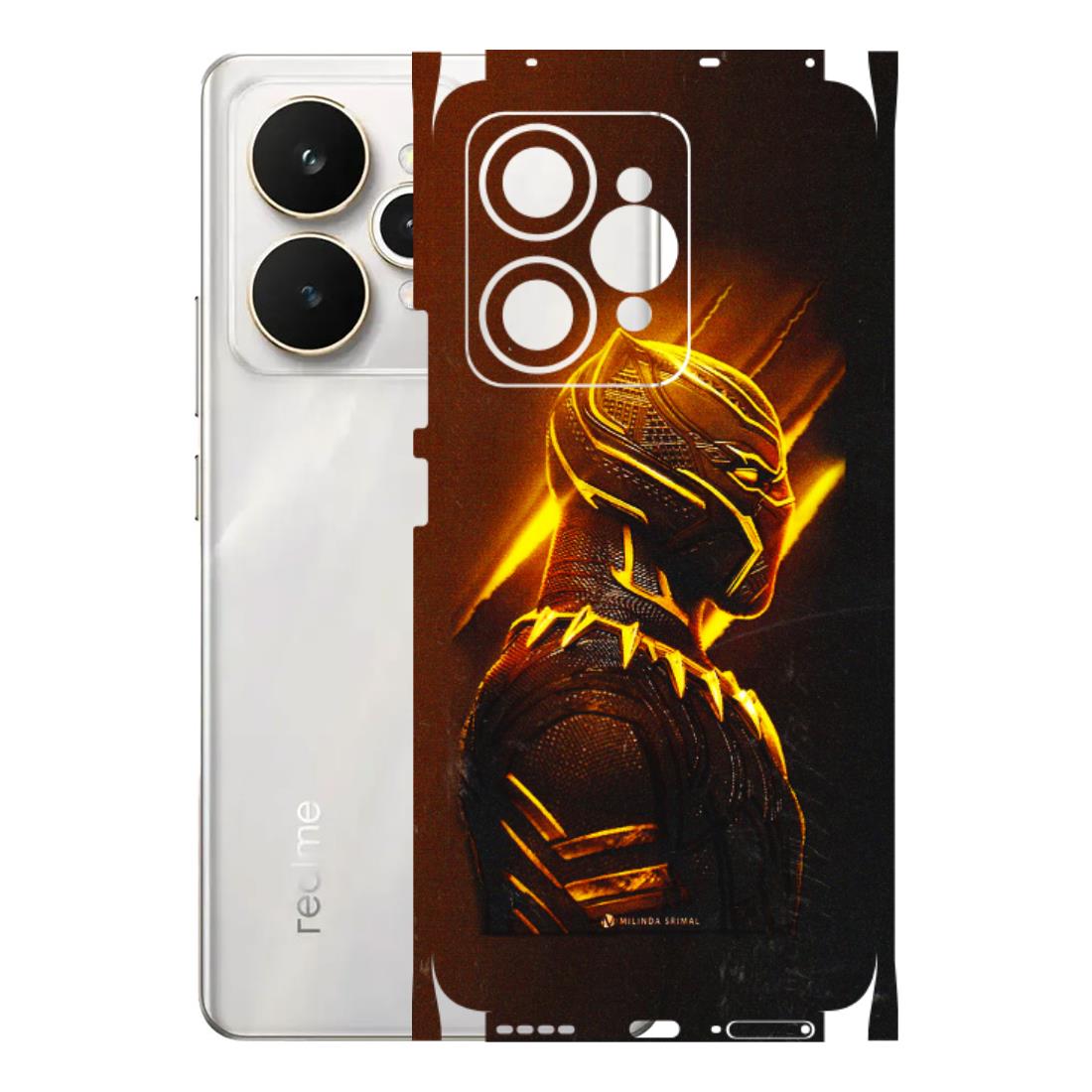 Realme Phone Skins (All Models) - Gold Black Panther - 3D Embossed Finish (L-181) Realme 15 5G