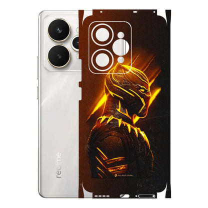 Realme Phone Skins (All Models) - Gold Black Panther - 3D Embossed Finish (L-181) Realme 15 5G