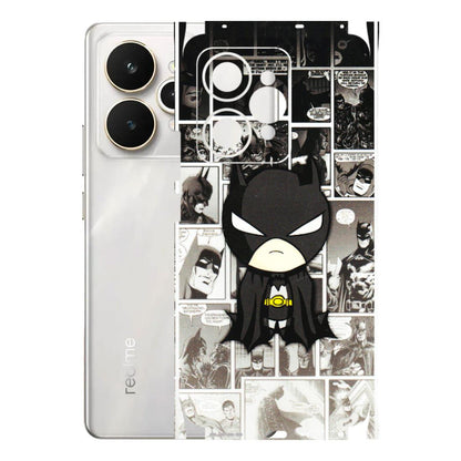 Realme Phone Skins (All Models) - Toon Batman - 3D Embossed Finish (L-182) Realme 15 5G