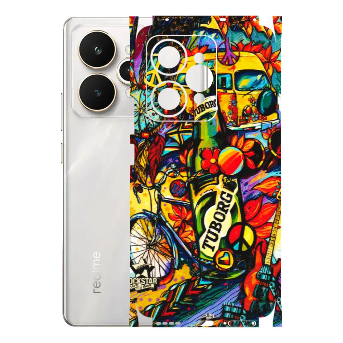 Realme Phone Skins (All Models) - Cool Beer Bottle - 3D Embossed Finish (L-193) Realme 15 5G