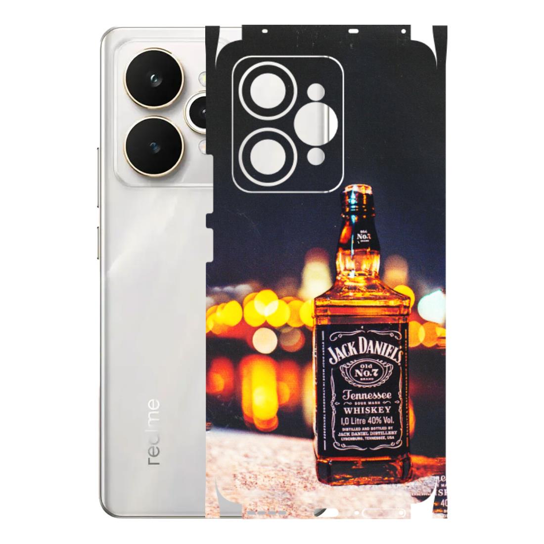 Realme Phone Skins (All Models) - JD Whiskey Bottle - 3D Embossed Finish (L-20) Realme 15 5G