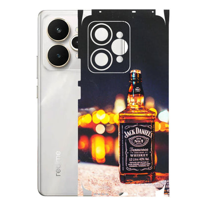 Realme Phone Skins (All Models) - JD Whiskey Bottle - 3D Embossed Finish (L-20) Realme 15 5G