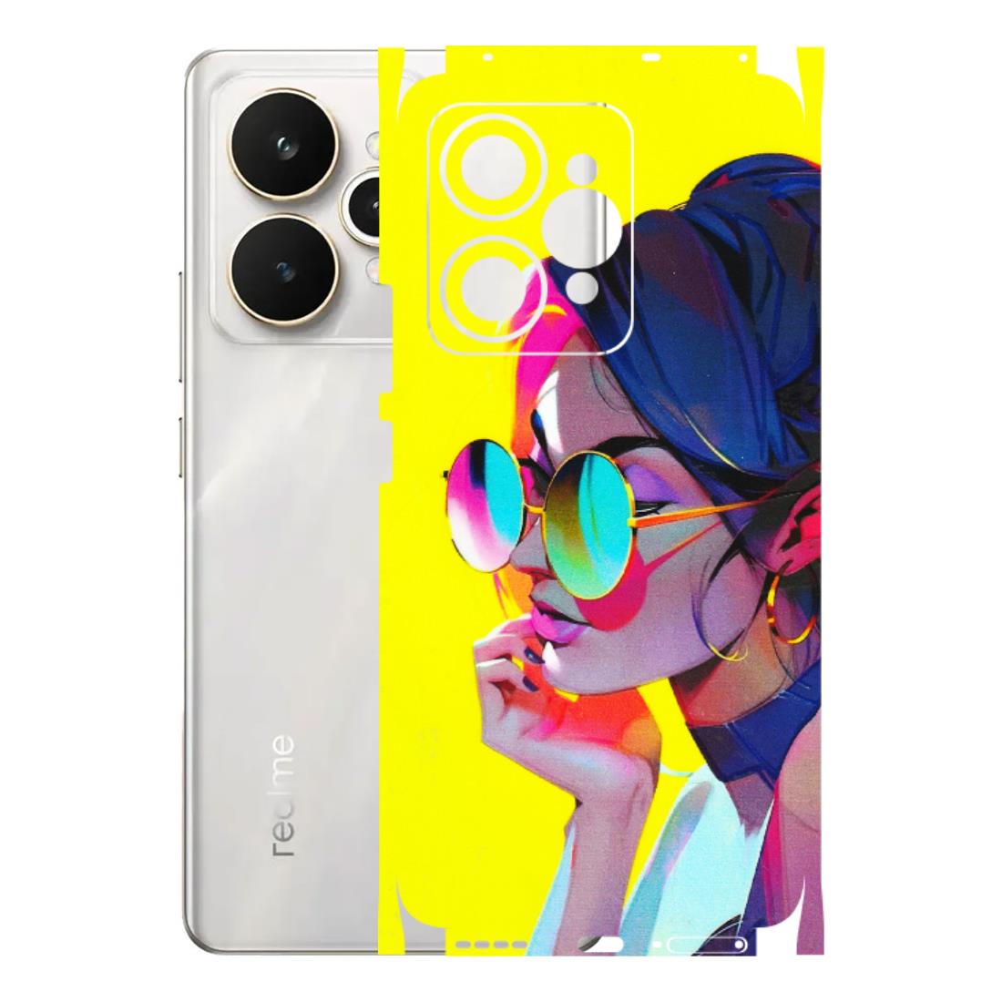 Realme Phone Skins (All Models) - Bold Stylish Girl - 3D Embossed Finish (L-222) Realme 15 5G