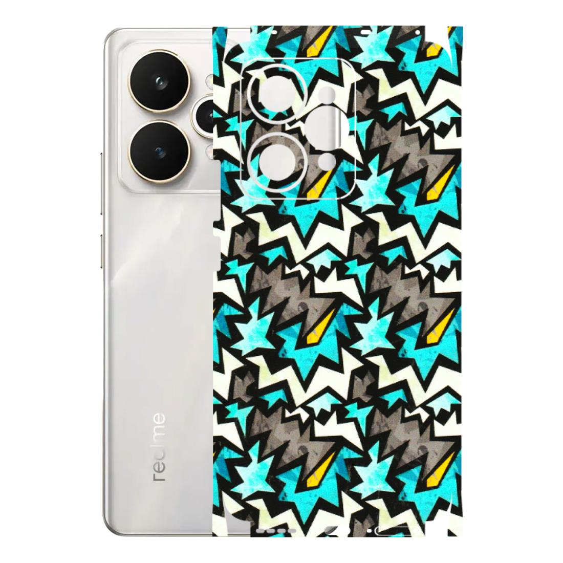 Realme Phone Skins (All Models) - Funky Zig Zag - 3D Embossed Finish (L-223) Realme 15 5G