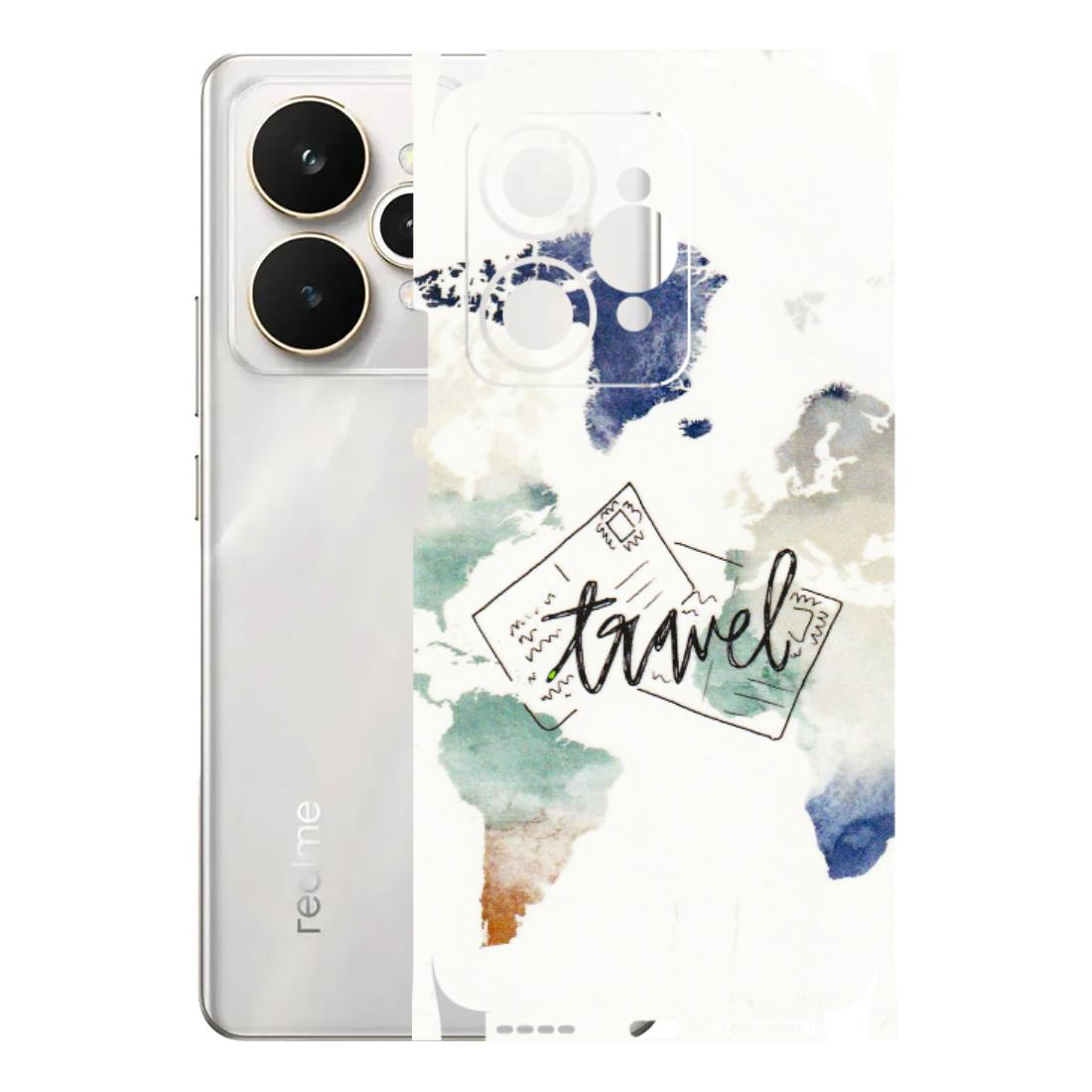 Realme Phone Skins (All Models) - Travel The World - 3D Embossed Finish (L-232) Realme 15 5G