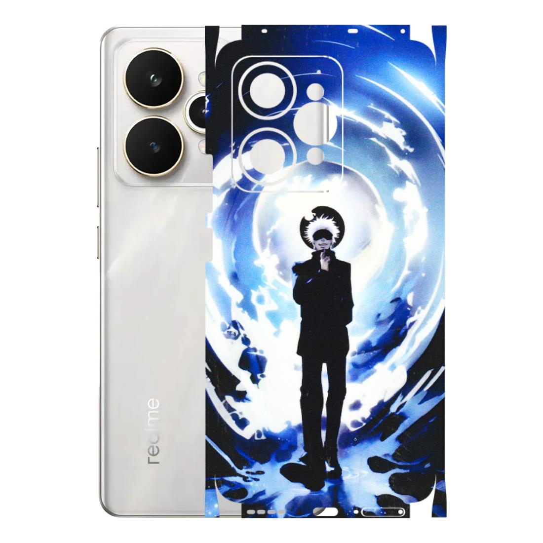 Realme Phone Skins (All Models) - Satoru Gojo Dark Blue - 3D Embossed Finish (L-235) Realme 15 5G