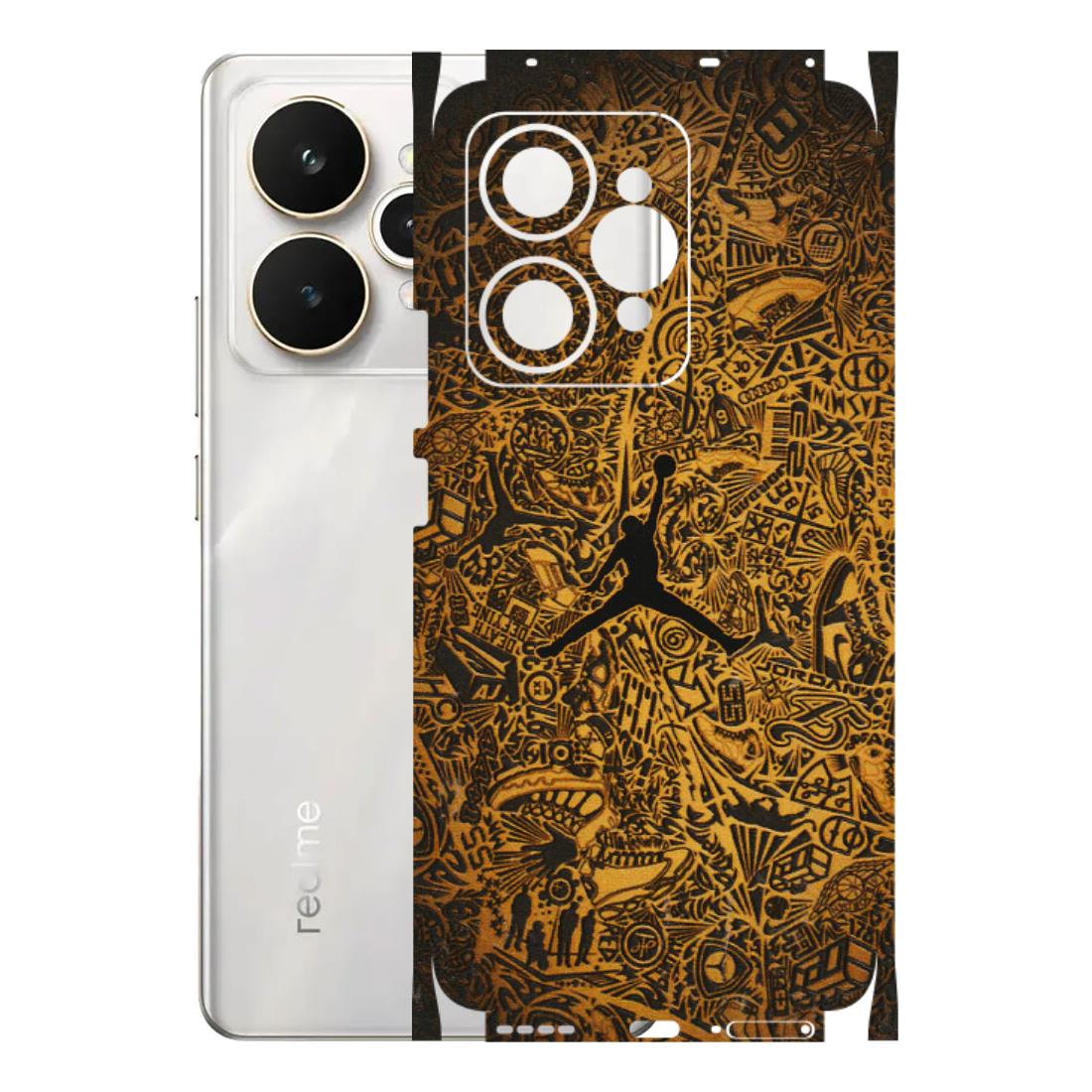 Realme Phone Skins (All Models) - Premium Gold Basketball Player - 3D Embossed Finish (L-236) Realme 15 5G