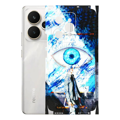 Realme Phone Skins (All Models) - Gojo Satoru evil eye - 3D Embossed Finish (L-239) Realme 15 5G