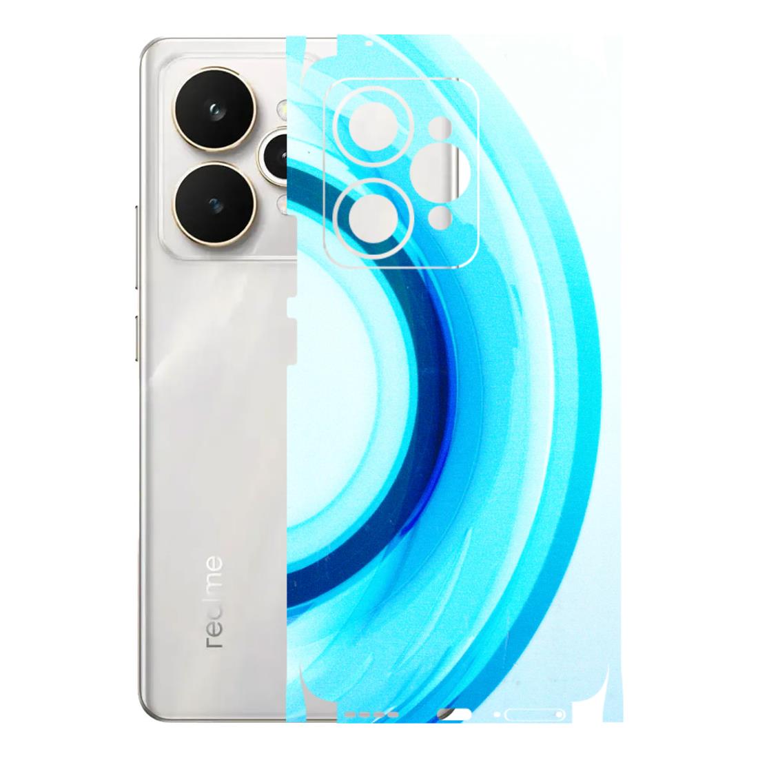 Realme Phone Skins (All Models) - The Blue Curve - 3D Embossed Finish (L-244) Realme 15 5G