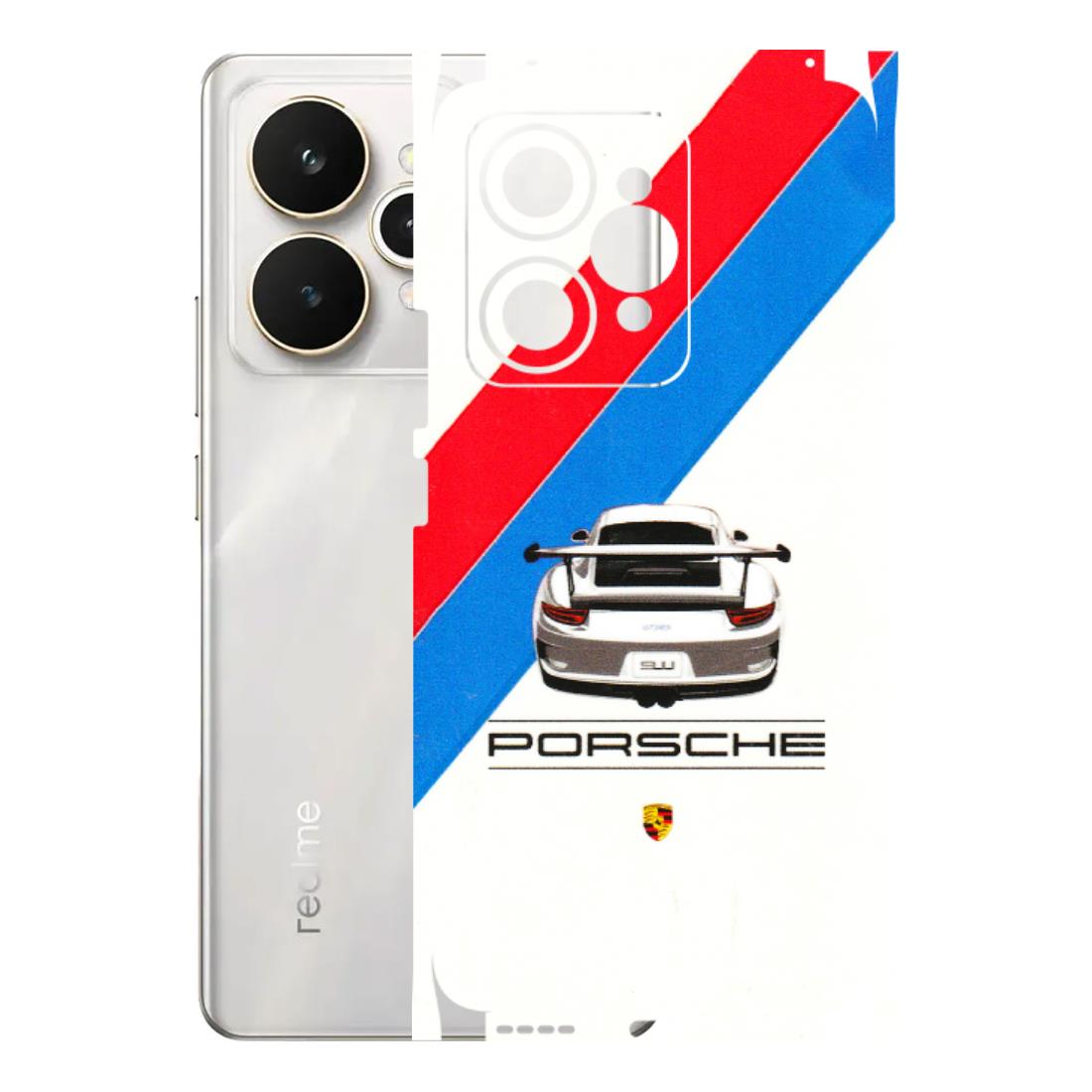 Realme Phone Skins (All Models) - Porche Car Sober Logo - 3D Embossed Finish (L-248) Realme 15 5G