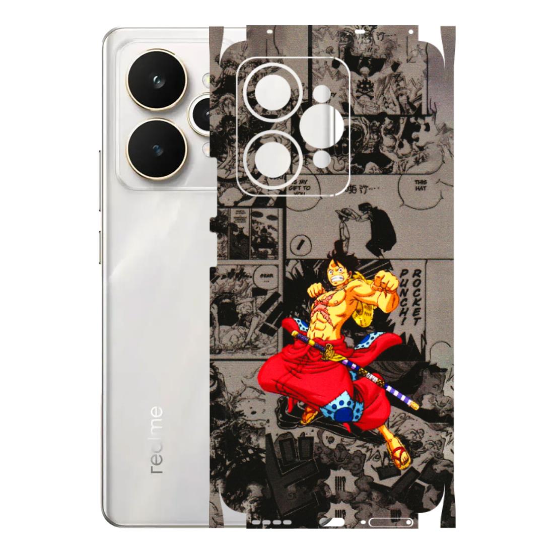 Realme Phone Skins (All Models) - One Piece Rocket Punch Manga - 3D Embossed Finish (L-25) Realme 15 5G