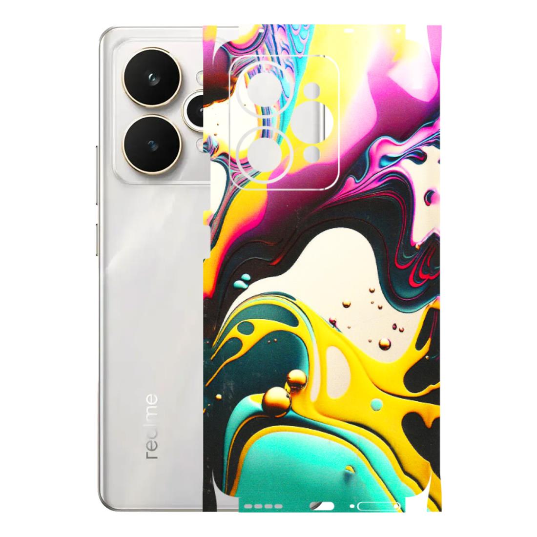 Realme Phone Skins (All Models) - Multicolor Abstract pattern - 3D Embossed Finish (L-254) Realme 15 5G