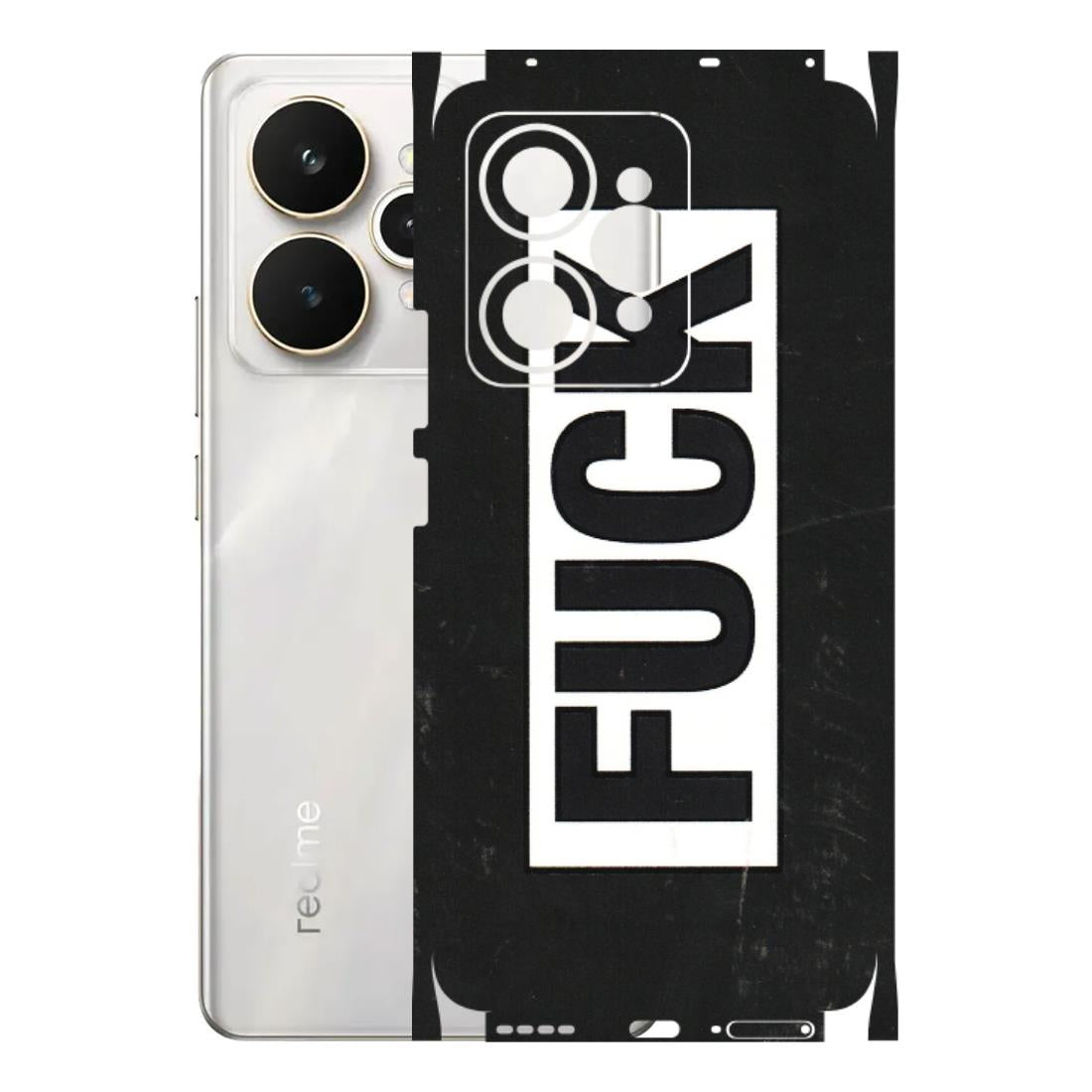 Realme Phone Skins (All Models) - The F Word - 3D Embossed Finish (L-255) Realme 15 5G