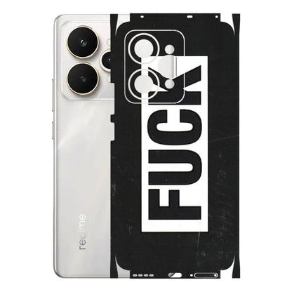 Realme Phone Skins (All Models) - The F Word - 3D Embossed Finish (L-255) Realme 15 5G
