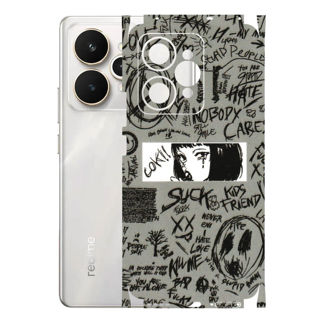 Realme Phone Skins (All Models) - Never Have Love Anime - 3D Embossed Finish (L-260) Realme 15 5G