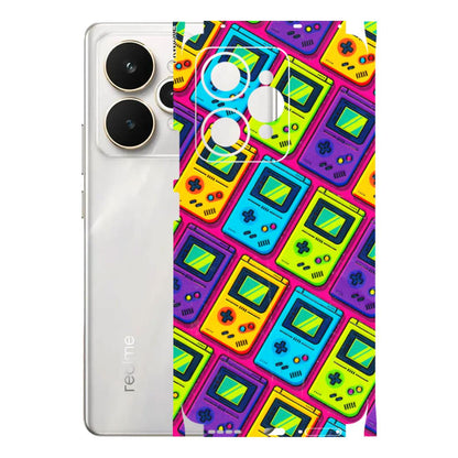 Realme Phone Skins (All Models) - Gameboy Colourful - 3D Embossed Finish (L-266) Realme 15 5G