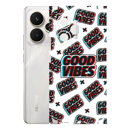 Realme Phone Skins (All Models) - Good Vibes - 3D Embossed Finish (L-282) Realme 15 5G