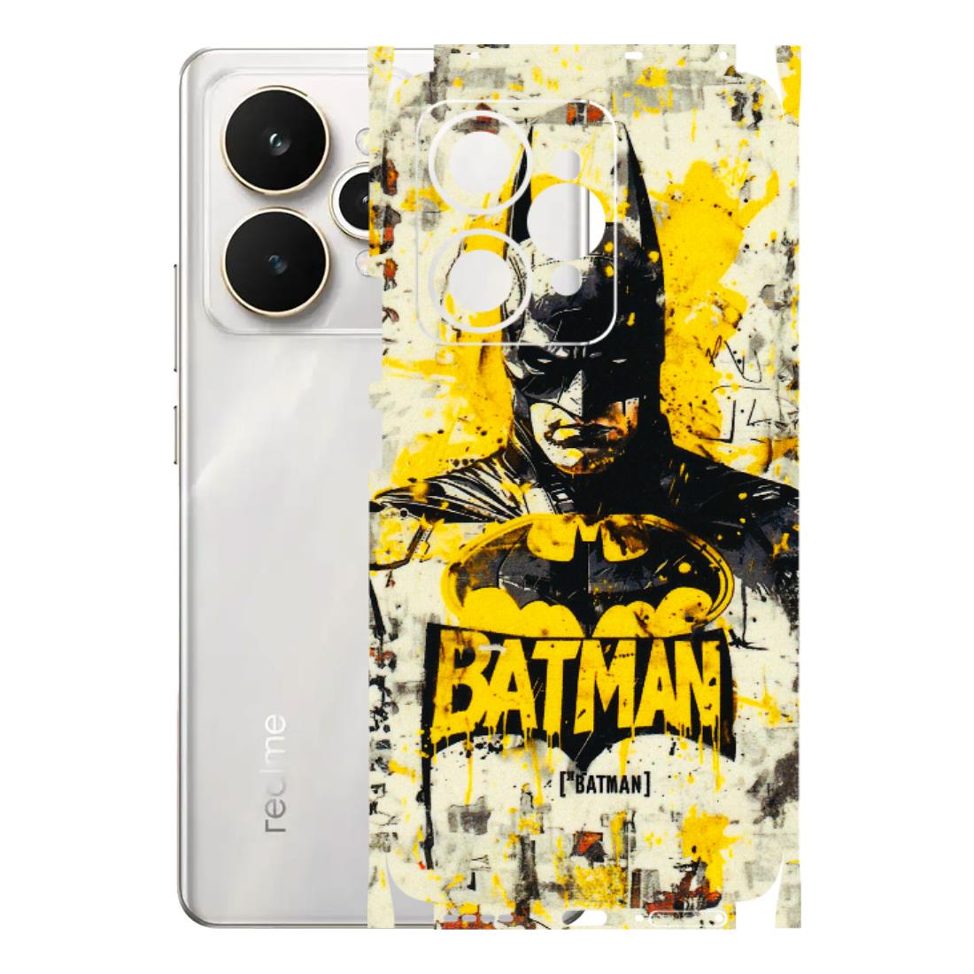 Realme Phone Skins (All Models) - Batman Yellow BT - 3D Embossed Finish (L-304) Realme 15 5G