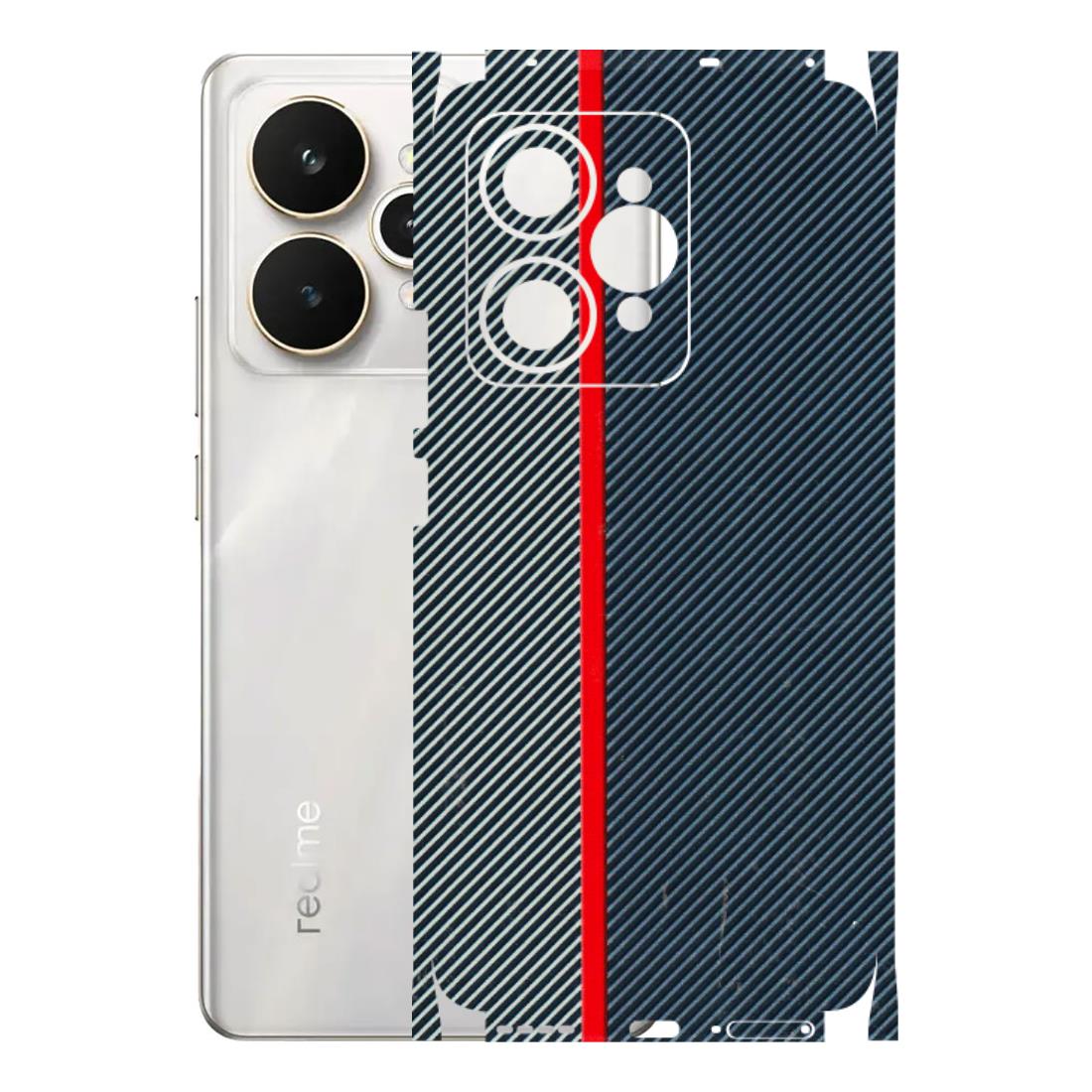 Realme Phone Skins (All Models) - Blue Sober Lines - 3D Embossed Finish (L-305) Realme 15 5G