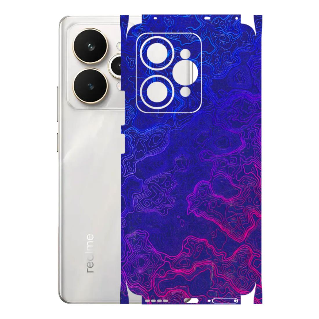 Realme Phone Skins (All Models) - Purple Ripples Swirl - 3D Embossed Finish (L-314) Realme 15 5G