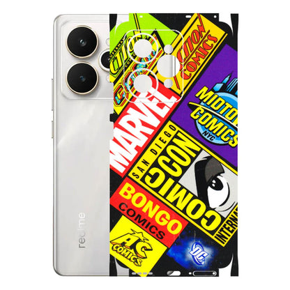 Realme Phone Skins (All Models) - Bongo Comic Con - 3D Embossed Finish (L-325) Realme 15 5G