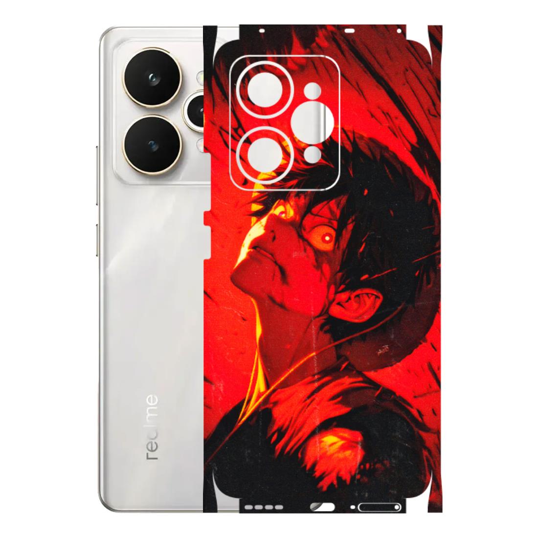 Realme Phone Skins (All Models) - D.Luffy Power Up One Piece Anime - 3D Embossed Finish (L-326) Realme 15 5G