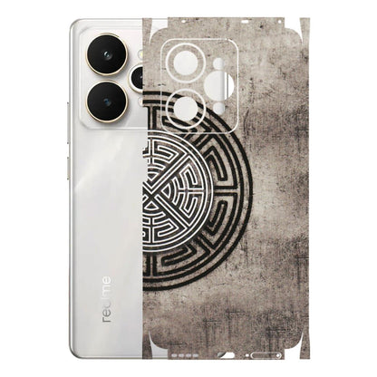 Realme Phone Skins (All Models) - Mysterious Circular Design - 3D Embossed Finish (L-63) Realme 15 5G
