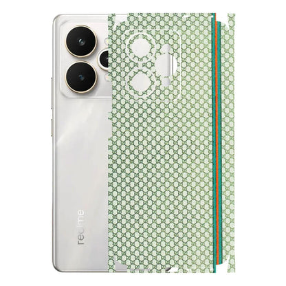 Realme Phone Skins (All Models) - Gucci Fabric Pattern - 3D Embossed Finish (L-73) Realme 15 5G