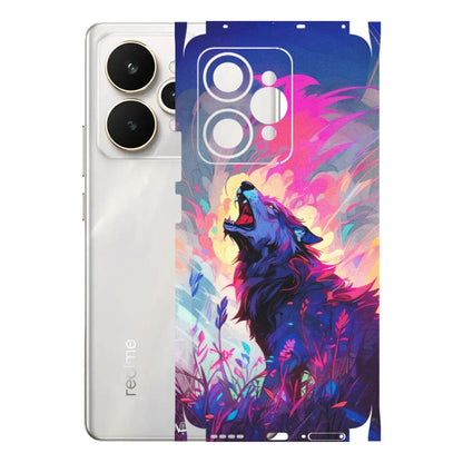 Realme Phone Skins (All Models) - New Wild Wolf Abstract - Matte Finish (M-125) Realme 15 5G
