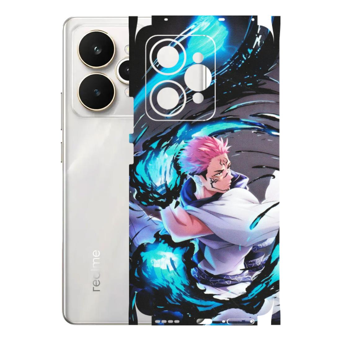 Realme Phone Skins (All Models) - New Jujutsu Kaisen Grey Blue Anime - Matte Finish (M-127) Realme 15 5G