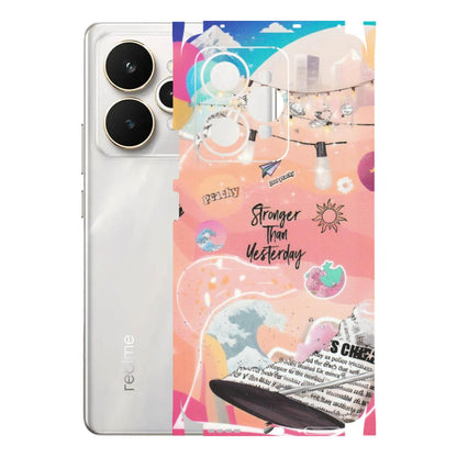 Realme Phone Skins (All Models) - Stronger Then Yesterday - Matte Finish (M-128) Realme 15 5G