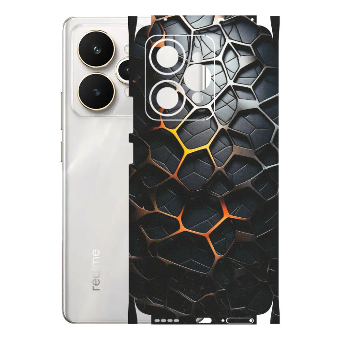 Realme Phone Skins (All Models) - New Abstract Graphite Tiles - Matte Finish (M-130) Realme 15 5G