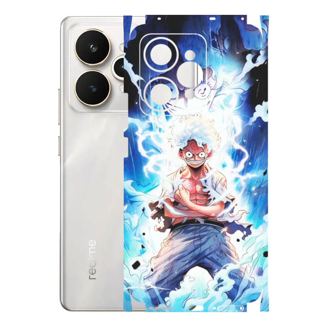 Realme Phone Skins (All Models) - Blue Thunder Luffy Anime - Matte Finish (M-132) Realme 15 5G