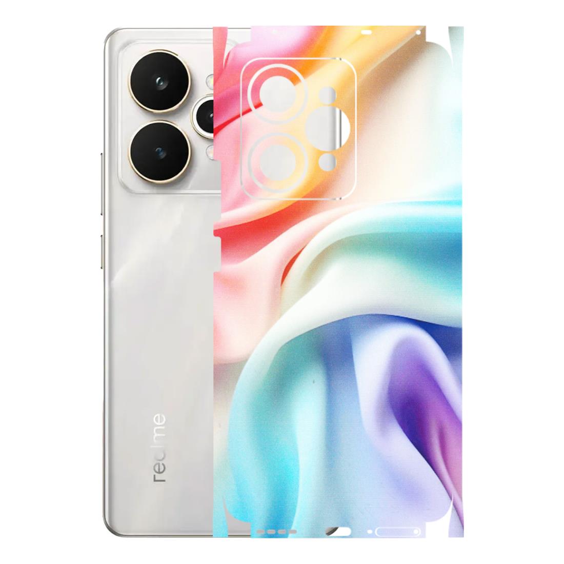 Realme Phone Skins (All Models) - Colourful Silk Cloth - Matte Finish (M-165) Realme 15 5G