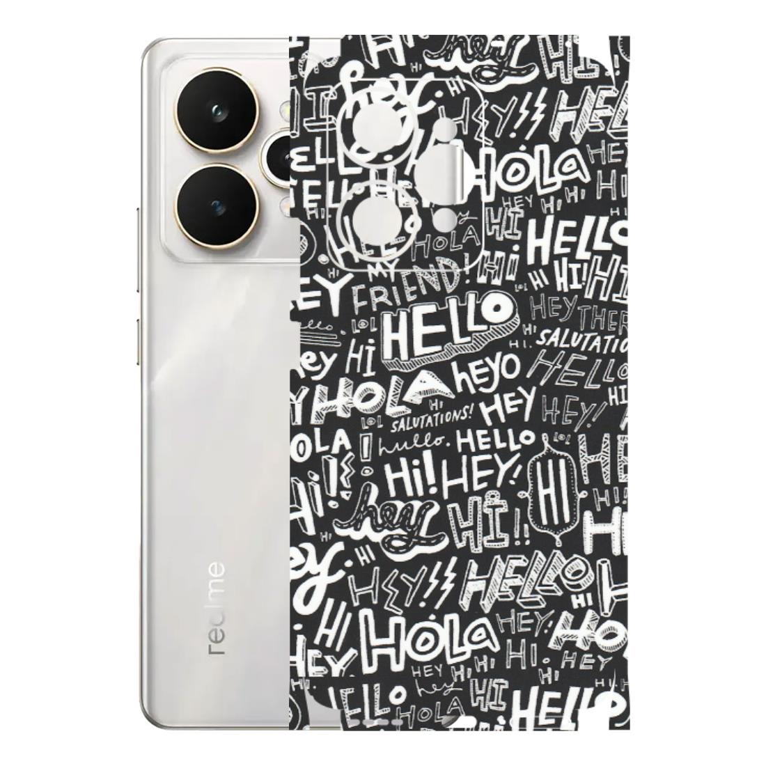 Realme Phone Skins (All Models) - Hi Hello Doodles - Matte Finish (M-25) Realme 15 5G