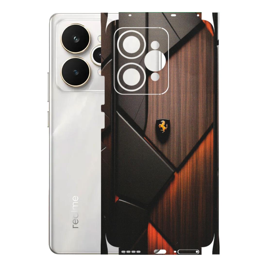 Realme Phone Skins (All Models) - Lambo Beauty Wood Pattern Sober - Matte Finish (M-51) Realme 15 5G