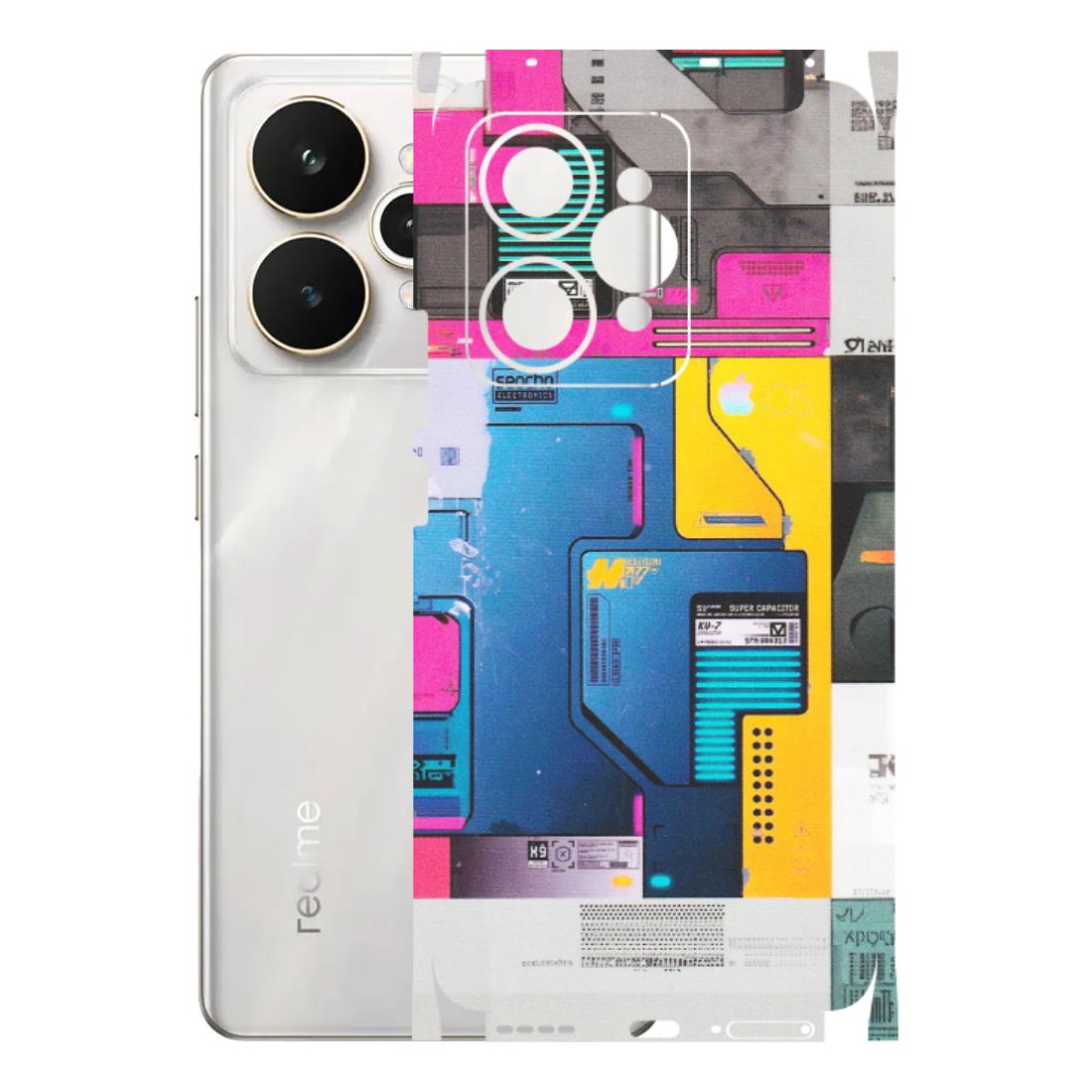 Realme Phone Skins (All Models) - Colourfull Motherboard Internals - Matte Finish (M-55) Realme 15 5G
