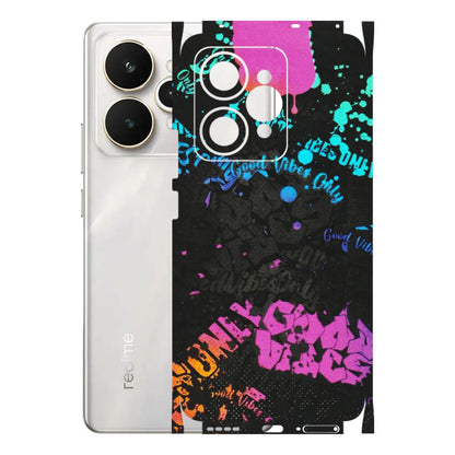 Realme Phone Skins (All Models) - Majestic Black Vibes - Matte Finish (M-62) Realme 15 5G