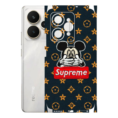 Realme Phone Skins (All Models) - Mickey Supreme - Matte Finish (M-83) Realme 15 5G