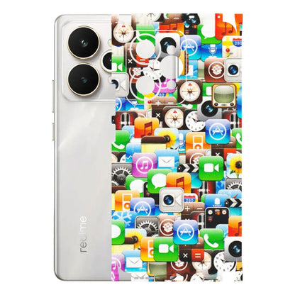 Realme Phone Skins (All Models) - All Apple Icons - Matte Finish (M-93) Realme 15 5G