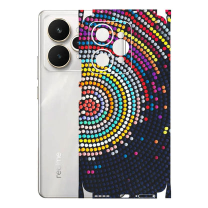 Realme Phone Skins (All Models) - Rainbow Dot Mandala - Matte Finish (M-97) Realme 15 5G