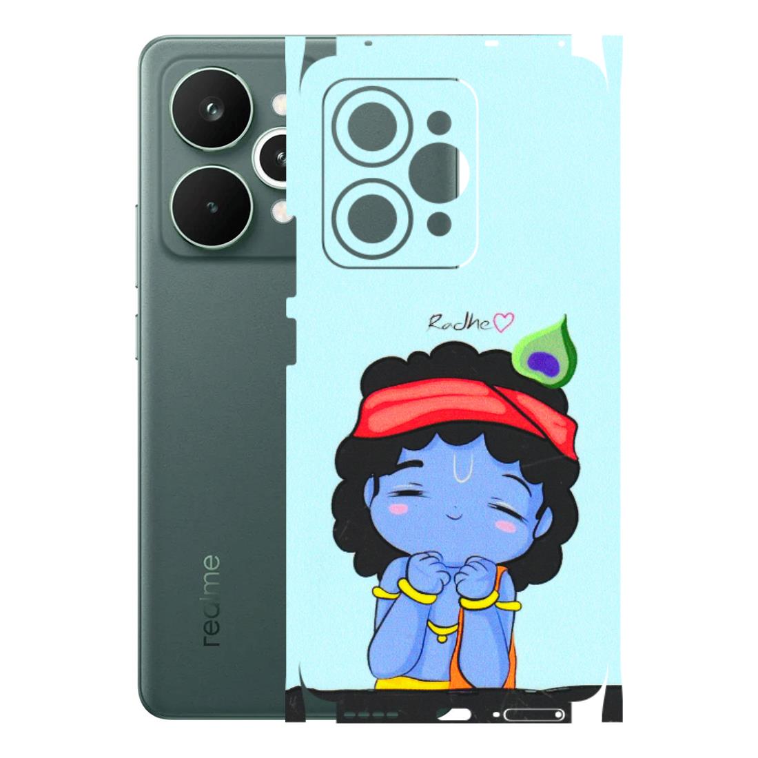 Realme Phone Skins (All Models) - Radhe Radhe Cute Toon - 3D Embossed Finish (L-05) Realme 15 Pro 5G