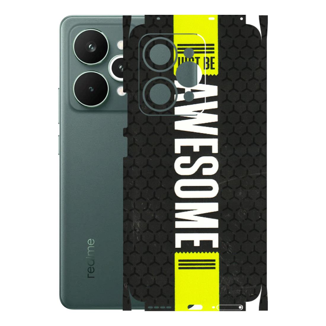 Realme Phone Skins (All Models) - Just Be Awesome - 3D Embossed Finish (L-101) Realme 15 Pro 5G