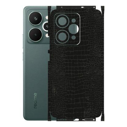 Realme Phone Skins (All Models) - Snake Leather Black - 3D Embossed Finish (L-107) Realme 15 Pro 5G
