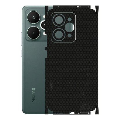Realme Phone Skins (All Models) - Black honeycomb - 3D Embossed Finish (L-114) Realme 15 Pro 5G