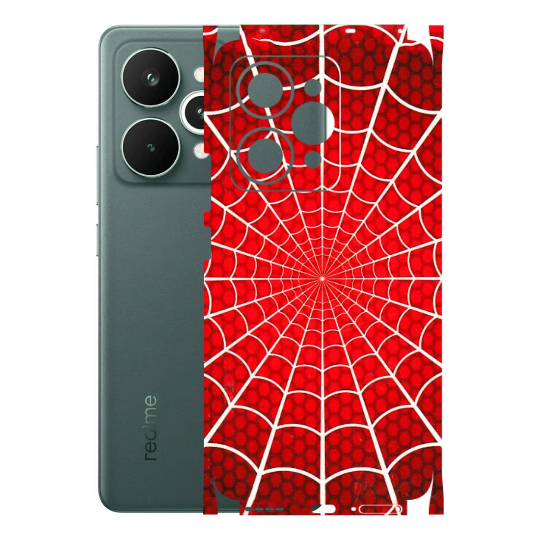 Realme Phone Skins (All Models) - Classic Spidey Web - 3D Embossed Finish (L-115) Realme 15 Pro 5G