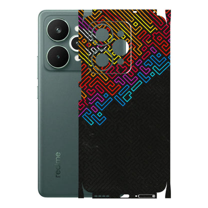 Realme Phone Skins (All Models) - Dotme Pattern Art - 3D Embossed Finish (L-121) Realme 15 Pro 5G